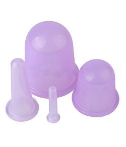 Kit de 4 ventouses en silicone pour massage.