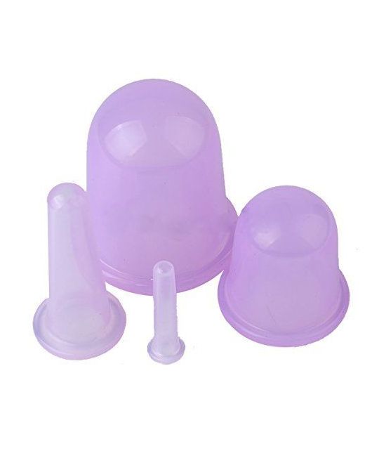 Kit de 4 ventouses en silicone pour massage.