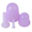 Kit de 4 ventouses en silicone pour massage.