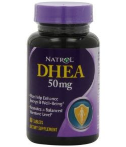 Natrol DHEA 50mg, 60 comprimés (paquet de 3).