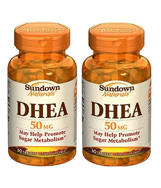 Sundown Naturals DHEA 50 mg (paquet de 2).