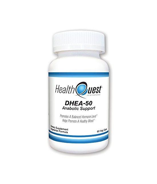 HealthQuest DHEA, support anabolisant, 50mg, 60 caps