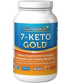 Nutrigold 7-Keto 100mg, 120 capsules végétariennes.