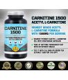 Acétyle L-Carnitine 1500mg par portion.