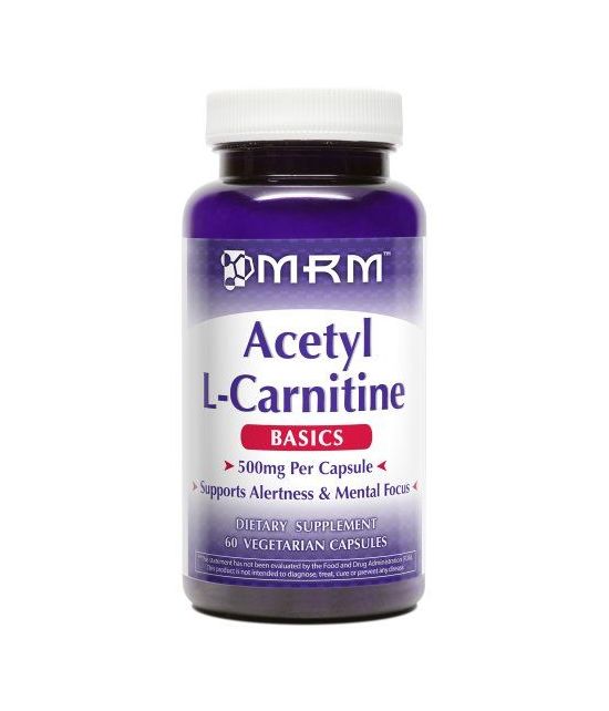 MRM Acétyle L-carnitine 500mg par capsule.