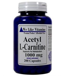 Acétyle L-Carnitine 1000mg 200 Capsules.