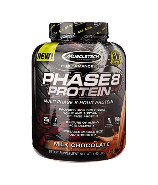Poudre de protéines MuscleTech Phase8,  2.1 kg