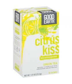 Good Earth décaféiné vert avec des sacs de thé Citronnelle 18 ct