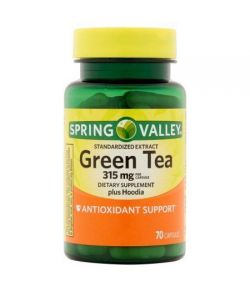 Spring Valley Thé vert plus Hoodia Compléments alimentaires Capsules 630 mg 70 ct