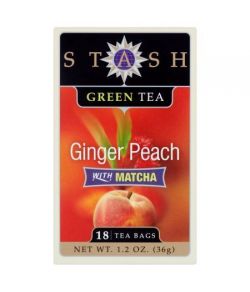 Stash Thé Ginger Peach Thé vert Matcha 18 sachets de thé 36g