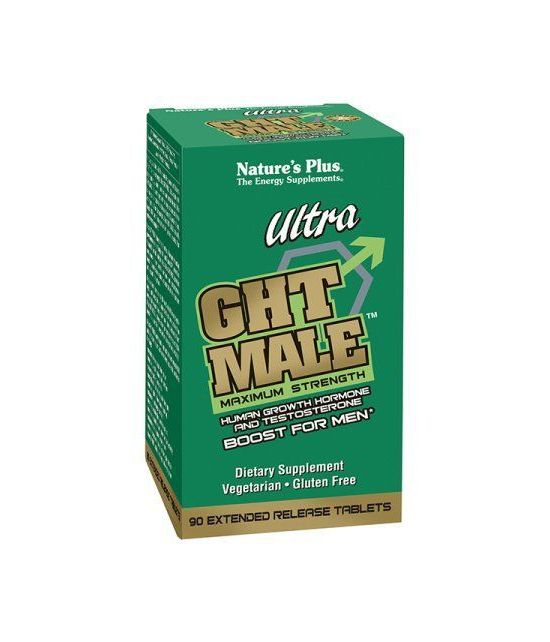 Nature's Plus Ultra GHT mâle 90 Vegetarian Tabs --gVirt-NP-NN-NNPS-lt--- à libération prolongée