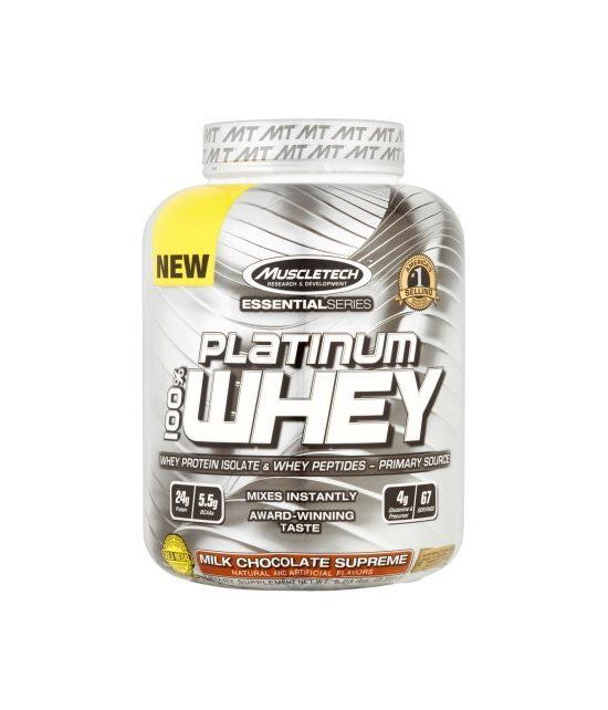 MuscleTech Essential Series Platinum 100% de protéines de lactosérum Isoler et Peptides Chocolat au lait Complément alimentai