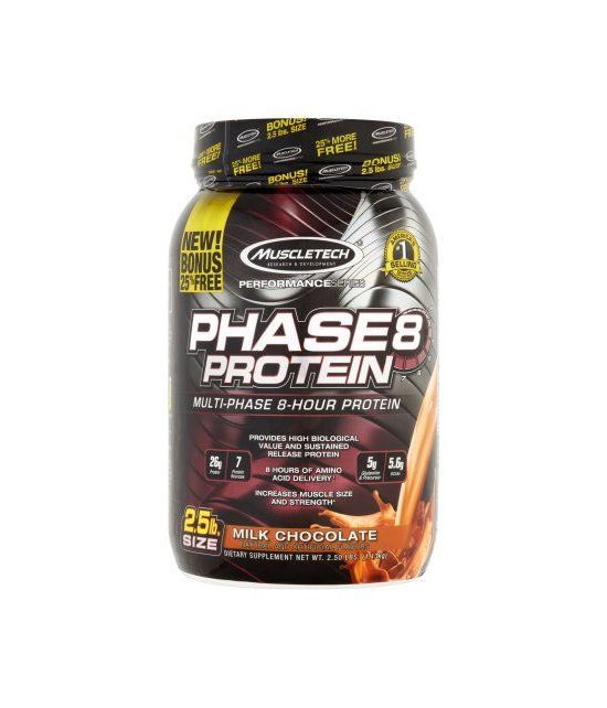 MuscleTech Performance Series Phase8 Lait de protéines Chocolat Compléments alimentaires 25 lb