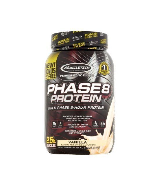 MuscleTech Performance Series Phase8 protéines Supplément vanille alimentaire 25 lb