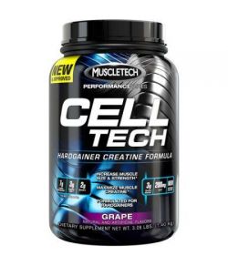 MuscleTech Cell Performance Series Tech Hardgainer Créatine Formule poudre raisin Compléments alimentaires 309 livres