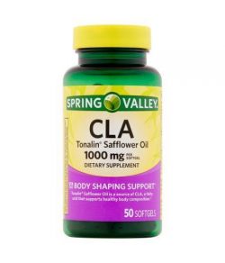 Spring Valley CLA Tonalin huile de carthame Gélules 2000 mg par portion 50 ct