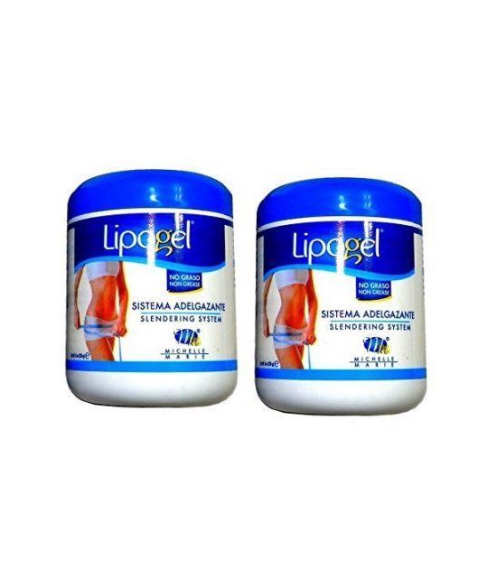 Lipogel caféine système Minceur -amp- Slendering Crème 8 Oz. Lot de 2