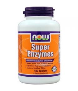 NOW Foods Super Enzymes santé Digestion soutien 180 Ct
