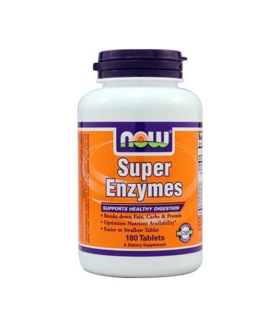 NOW Foods Super Enzymes santé Digestion soutien 180 Ct