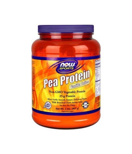 NOW Foods Sport protéine de pois Vanilla Toffee 2 lbs