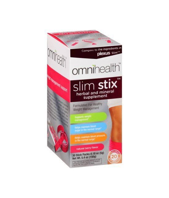 OMNIHEALTH Stix mince saveur naturelle Berry supplément de plantes et minéraux 30 ct