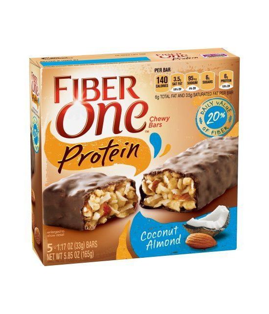 Fiber One protéines Chewy Coconut Bar aux amandes 5 - 117 oz Bars