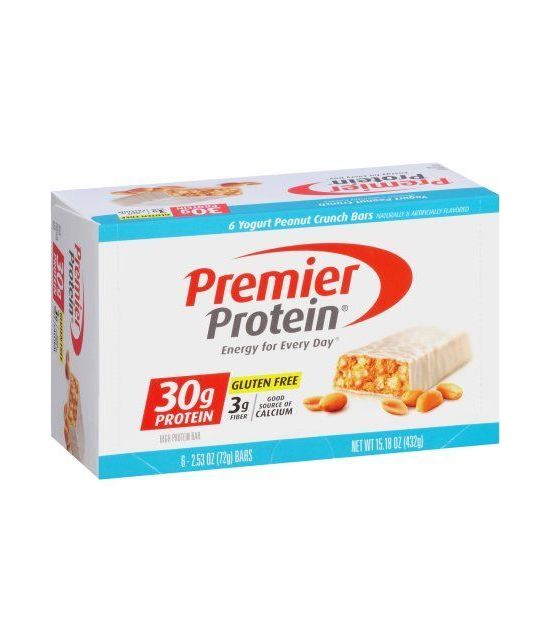 Premier Protein yogourt Peanut Crunch Barres de protéines 253 oz 6 count