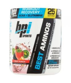 BPI Sports Les meilleurs Aminos BCAA - Glutamine Fruit Punch poudre 882 oz