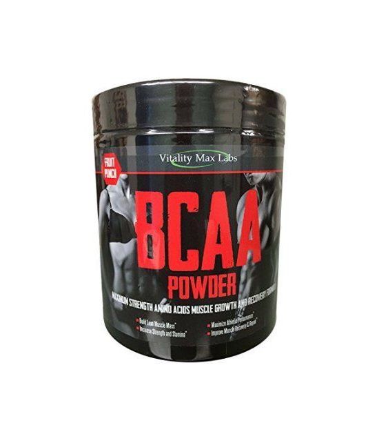 BCAA en poudre - Acides aminés Muscle croissance et formule de récupération - 2- 1- 1 de Leucine Isoleucine et Valine - Fruit