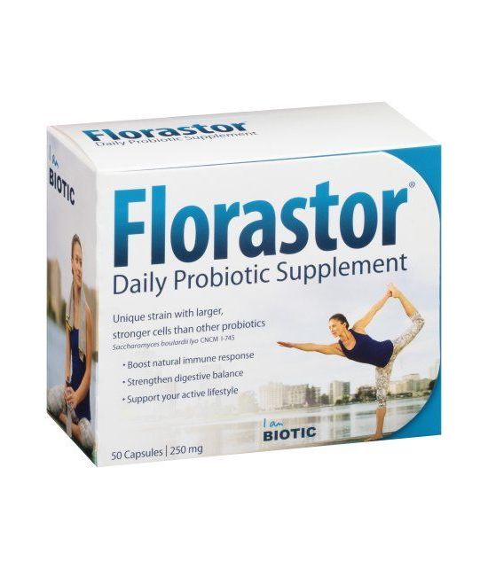 FLORASTOR ® supplément quotidien probiotique 250mg Capsules Boîte 50 ct