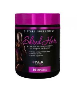 NLA For Her - Shred Son All Natural Ultra concentré thermogénique brûleur de graisse - 60 Capsules