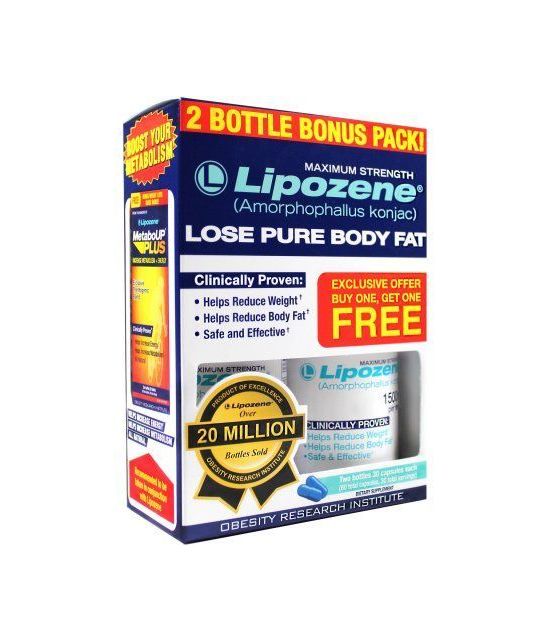 Lipozene Force maximale de graisse supplément de perte 30 ct 2 pk