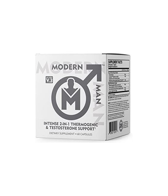 Modern Man V3 Aumentador Booster et Thermogenic 60 Pills