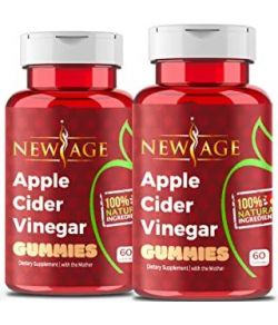 GOMMES AU VINAIGRE DE CIDRE DE POMME PAR NEW AGE  2PACK  120 CAPSULES