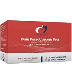 DESIGNS POUR LA SANTE PALEOPROPRETE PURE PLUS PROGRAMME DE DESINTOXICATION DE 14 JOURS 28 MELANGES DE BOISSONS  28 PAQUETS DE CA