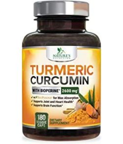 CURCUMINE AU CURCUMA AVEC BIOPERINE 95 CURCUMINOIDES 2600MG AVEC POIVRE NOIR POUR UNE MEILLEURE ABSORPTION FABRIQUE AUX USA MEIL