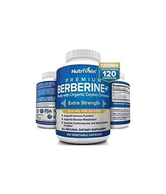 NUTRIVEIN PREMIUM BERBERINE HCL 120 CAPS