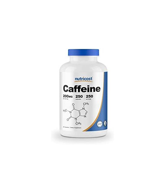 NUTRICOST CAFFEINE PILLS 200MG PER SERVING 250 CAPS