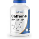 NUTRICOST CAFFEINE PILLS 100MG PER SERVING 250 CAPSULES