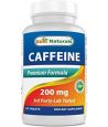 BEST NATURALS CAFFEINE PILLS 200MG 120 CAPS