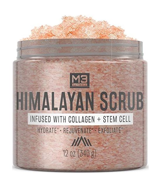 M3 NATURALS GOMMAGE AU SEL DHIMALAYA INFUSE AU COLLAGENE ET AUX CELLULES SOUCHES 360 ML