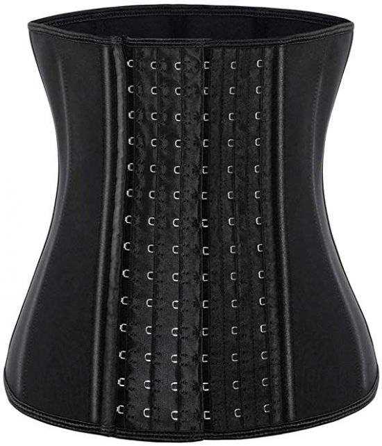 ENTRAINEUR DE TAILLE POUR FEMMES CORSET CINCHER TAILLEUR DE GAINE DE CORPS AVEC EXTENSION DOS EN ACIER