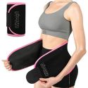 ENTRAINEUR DE TAILLE MIZATTO POUR FEMMES ET HOMMES AUTOCOLLANT PUISSANT CEINTURE DE NEOPRENE POUR LENTRAINEMENT