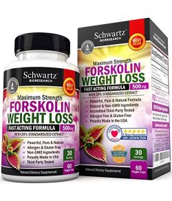 Forskolin Extrait Pour supprimer l'appetit 60 Caps