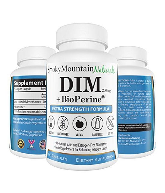 DIM 200mg Plus BioPerine Pour 2 mois