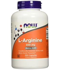 L-Arginine 500mg, 250 Capsules