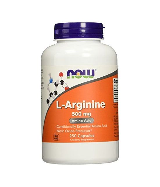 L-Arginine 500mg, 250 Capsules
